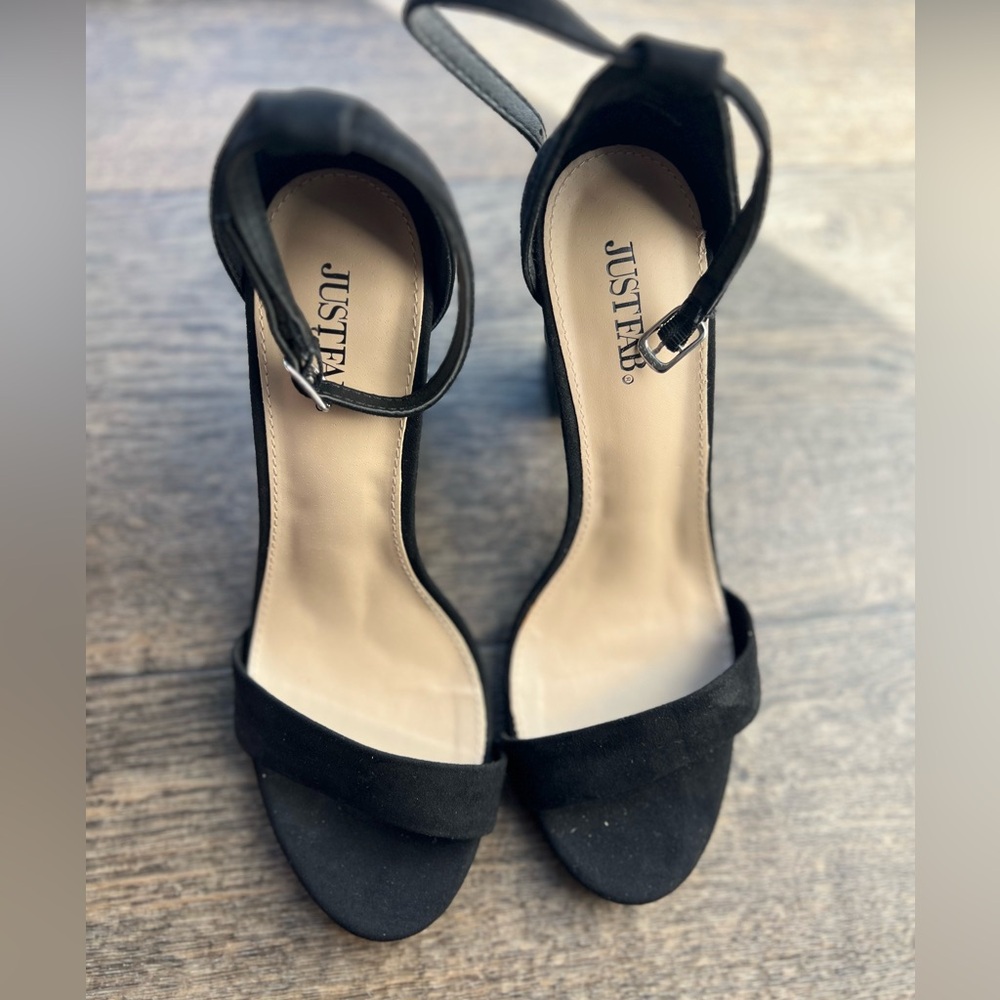 JustFab Elegant Black Heels for Women